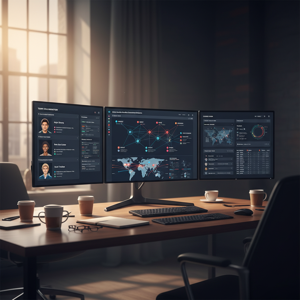Cloud-native media workflow orchestration platform dashboard showing distributed team collaboration across global production hubs