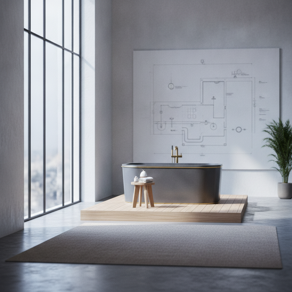 Space Requirements for In-Room Cold Plunge Installations