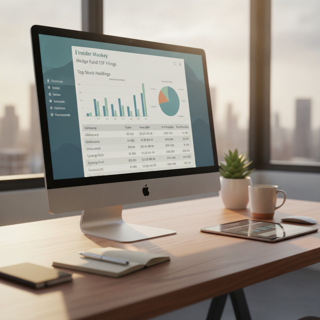 Insider Monkey hedge fund 13F filings dashboard showing top stock holdings