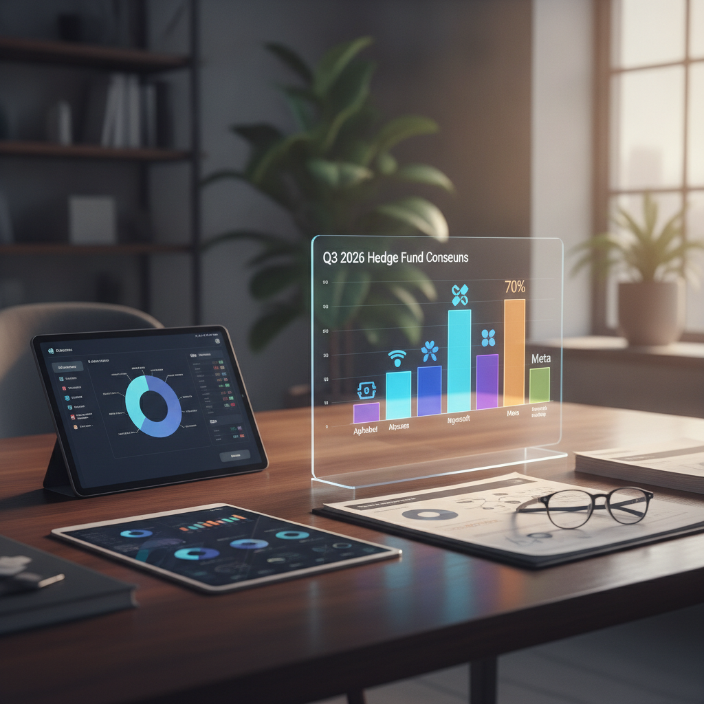 Hedge fund consensus stock picks Q3 2026 showing mega-cap tech concentration