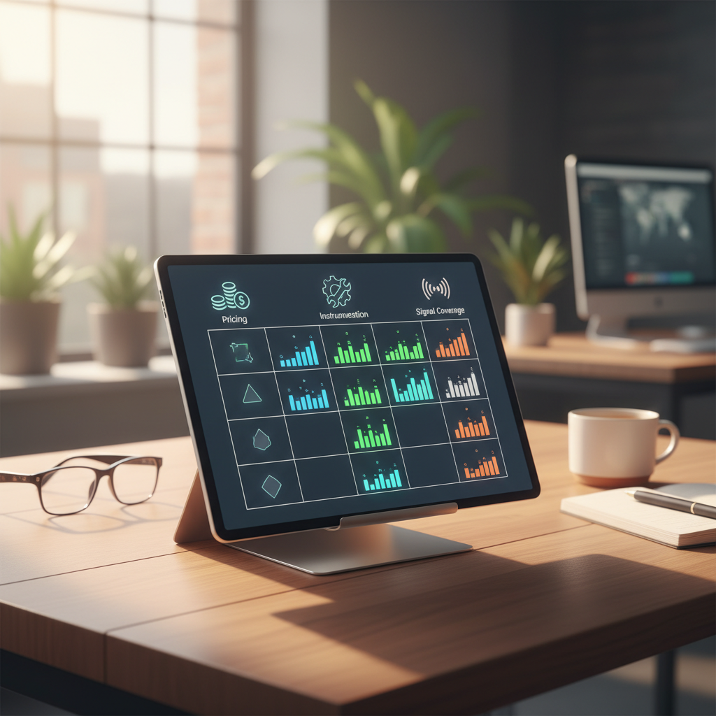 Comparison matrix of APM solutions across pricing, instrumentation, and signal coverage for developers