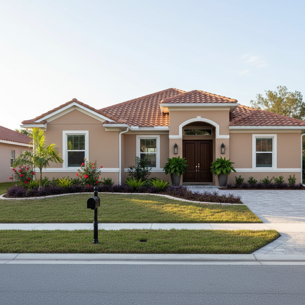 Tampa home with fresh landscaping and curb appeal upgrades ready for sale