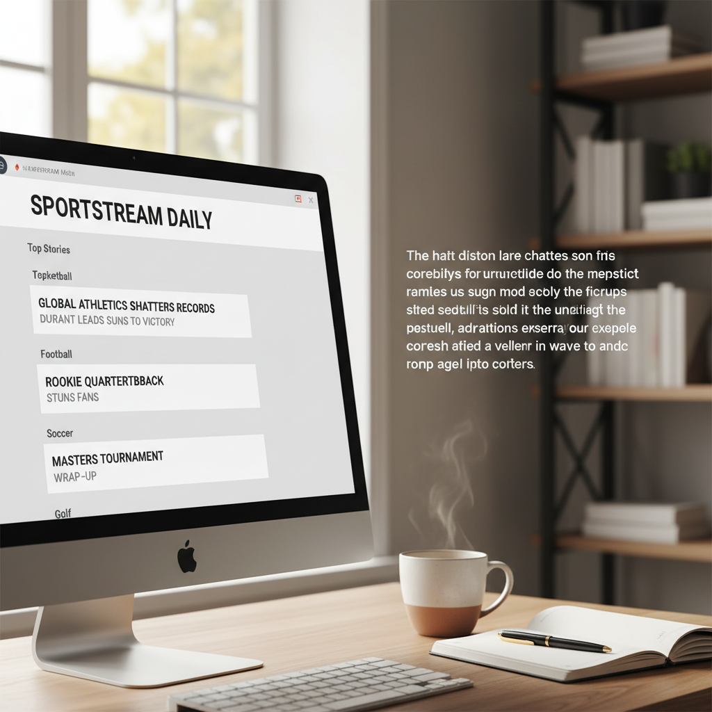 Smarter sports newsletter inbox preview showing curated multi-sport headlines