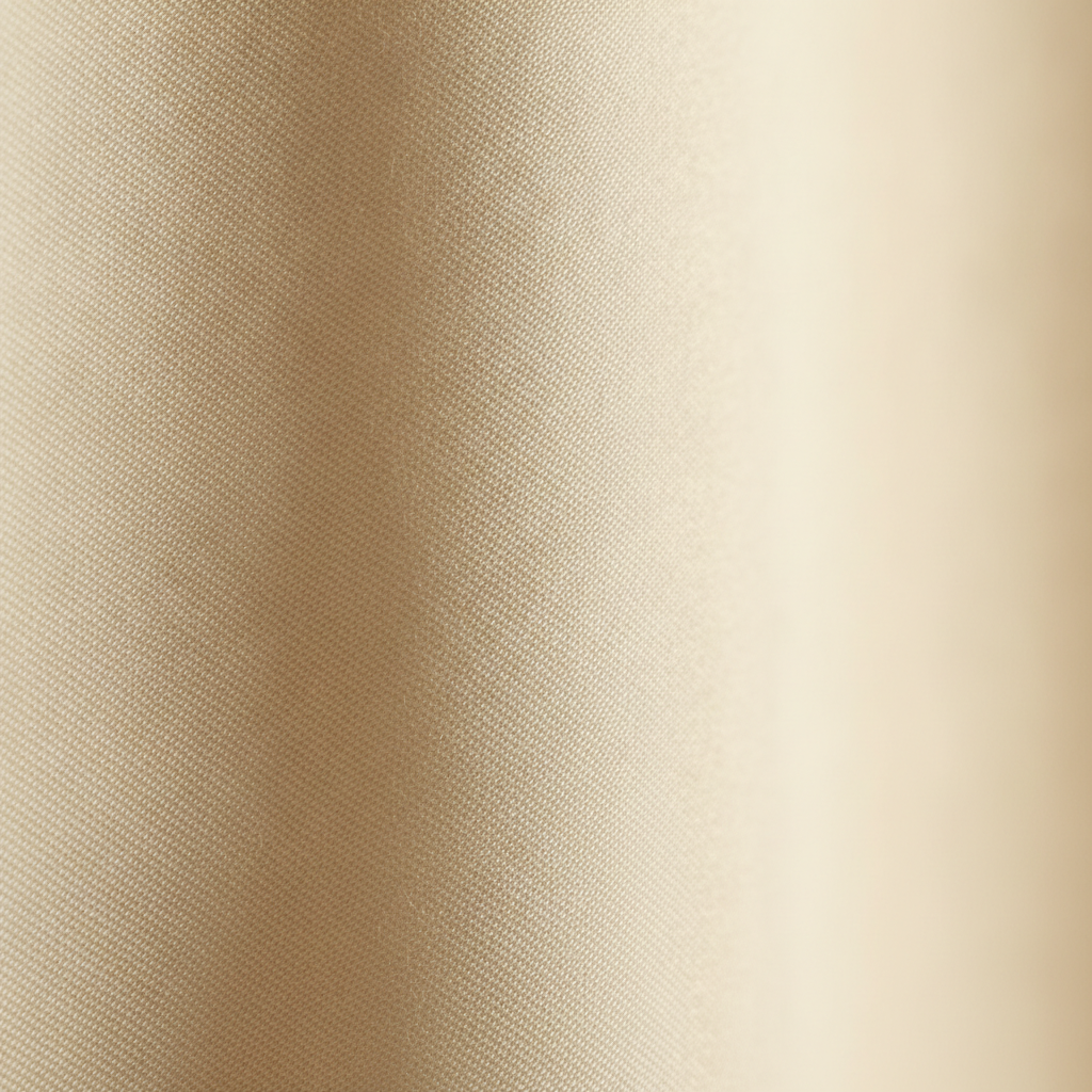 Close-up of luxury organic cotton sheet weave showing long-staple fibers and tight sateen construction