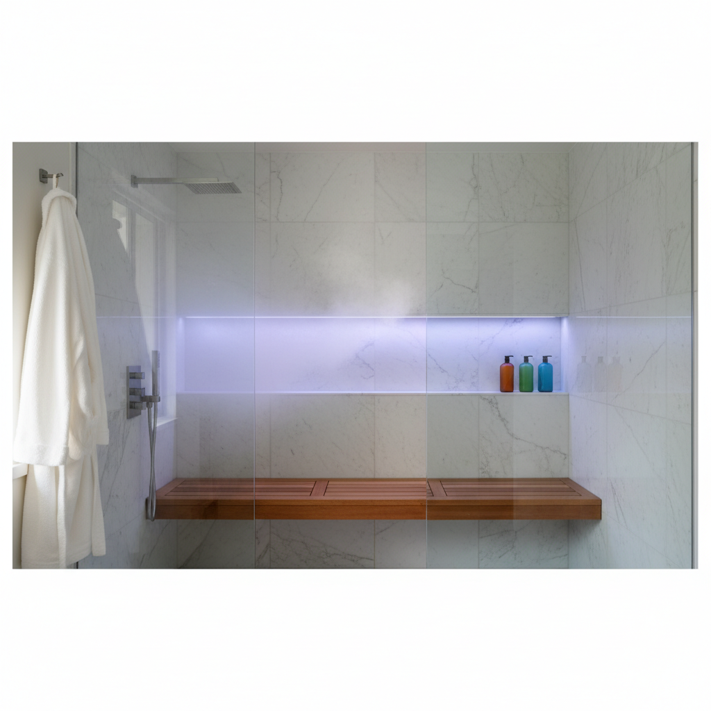 Beyond Heat: Chromatherapy Wellness in Your Steam Shower